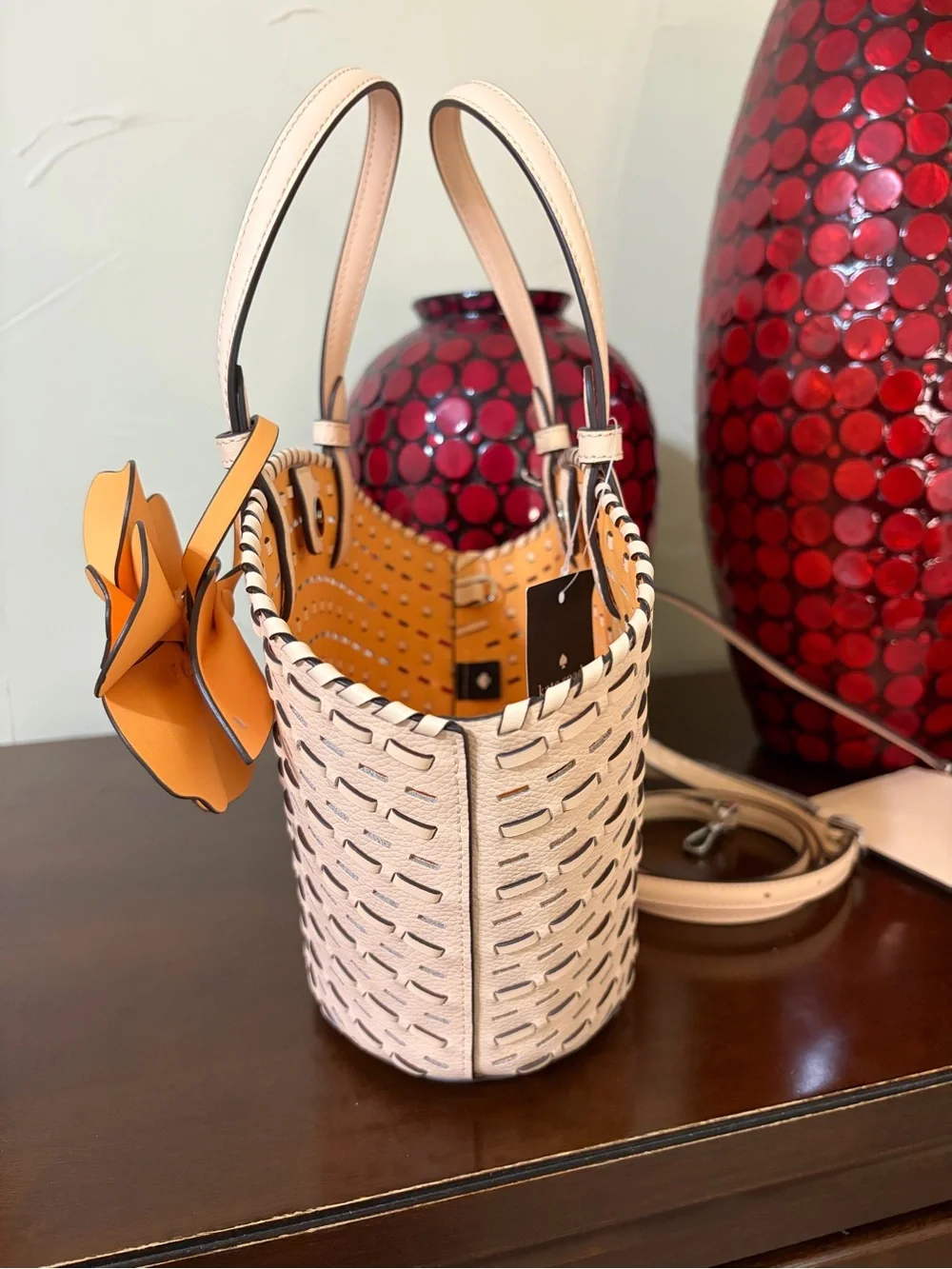 kate spade Dahlia Tote Bag in Crisp Peach NWT MSRP $399
